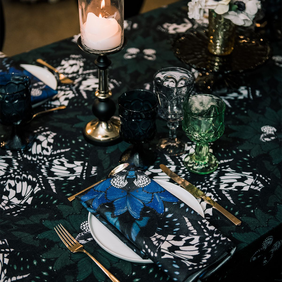 Emerald, Black and Gold Table Decor + Styled Shoot